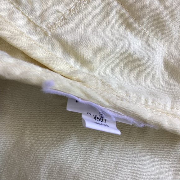 Gap Cotton Canvas Double Breasted Jacket Pale Yellow Size Medium - Picture 8 of 10